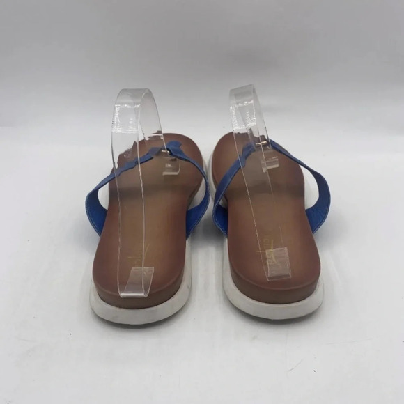 Palms‎ Women's Blue Denim Padded Thong Flip Flop Sandals Size 11 (35) - Picture 4 of 7